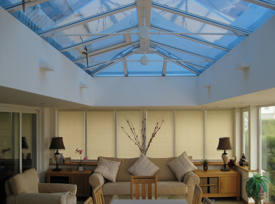 Conservatory with window film applied